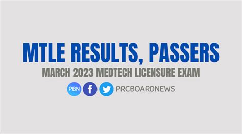 mtle 2023|MTLE RESULT: March 2023 MedTech Board Exam .